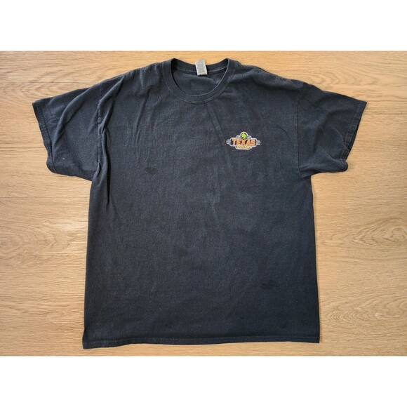 Texas Roadhouse Employee Uniform T-Shirt Black XL I Love My Job Workwear - Picture 10 of 10